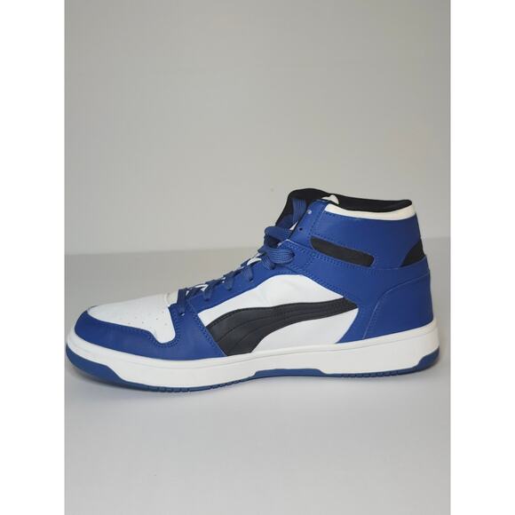 Puma Men’s Rebound Layup High Top Sneakers SoftFoam Blue White 14 Streetwear main image 8